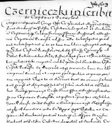 Czernieczki inscribit se capitaneo Pramislien