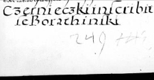 Czernieczki inscribit se Borathinski