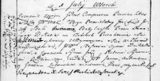 Zapis uczyniony przez księdza bazylianina Józefa Stockiego na rzecz Rodziewiczów i Żebrowskich, Wilno 1 lipca 1766 r.
