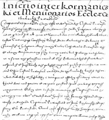 Inscrio inter Kormaniczki mensionarios eccle[sia]a cathedralis Pramislien