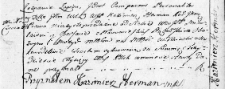 Zapis sprzedaży dóbr uczyniony przez Kazimierza Hermana na rzecz Mikołaja i Jozafaty Dąbrowskich, Wilno 1 lipca 1766 r.