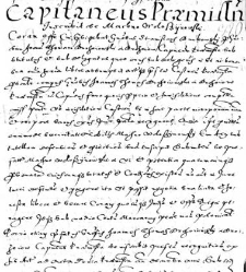 Capitaneus Pramisln inscribit se Machno Woloszynowski
