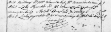 Zapis kwitacyjny uczyniony przez Wawrzecką na rzecz Wawrzeckiego, Wilno 5 lipca 1766 r.