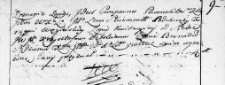 Zapis kwitacyjny uczyniony przez Leona Sturmonta na rzecz Krzysztofa Dębskiego, Wilno 5 lipca 1766 r.