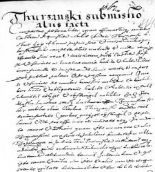 Thurzanski submisiio aliis facta