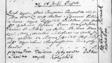 Zapis sprzedaży dóbr uczyniony przez Teodorę Sytynownę na rzecz Wojciecha Taraszowoskiego, Wilno 18 lipca 1766 r.