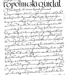 Topoliniczki quietat Thurzansky de summa triginta florenorum