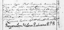 Zapis asekuracyjny uczyniony przez Kazimierza i Helenę Rahozów na rzecz Franciszka i Feliany Rahozów, Wilno 8 sierpnia 1766 r.