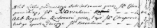 Zapis regestru ruchomości uczyniony przez Chrapowickiego na rzecz Korsaka, Wilno 9 sierpnia 1766 r.