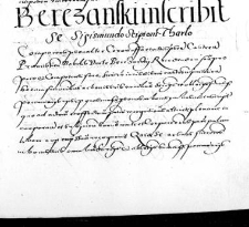 Berezanski inscribit se Sigismondo Scipioni Tharło
