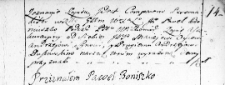 Zapis asekuracyjny uczyniony przez Pawła Boniuszkę na rzecz Macieja i Andrzeja Duszewskich, Wilno 23 sierpnia 1766 r.