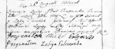 Zapis pomiędzy małżeństwem Michałem i Zofią Golejewskimi, Wilno 26 sierpnia 1766 r.