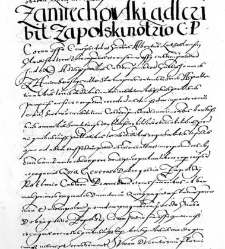 Zamiechowski adscribit Zapolski notario C.P.