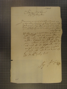 List Aleksandra Zalewskiego referendarza koronnego do Marcjana Wituskiego z 16 IV 1649 r.