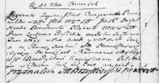 Zapis zastawny uczyniony przez Michała Brzostowskiego podskarbiego Wielkiego Księstwa Litewskiego na rzecz Benedykta Kamińskiego, Wilno 11 września 1766 r.