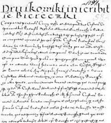 Druskowski inscribit se Biereczki