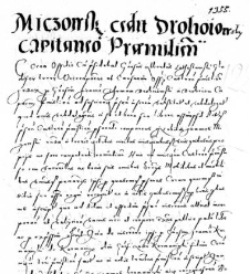 Miczowski cedit Drohoiowsky Capitaneo Praemisliensi