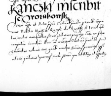Kanczki inscribit se Woiakowski