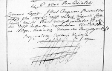 Zapis prawa sprzedaży uczyniony przez Tadeusza Wąsowskiego na rzecz Antoniego Wąsowskiego, Wilno 6 października 1766 r.