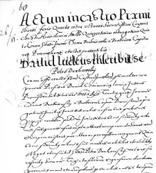 David Judeus inscribit se Petro Dunkowsky