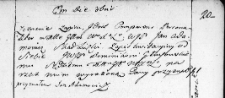 Zapis kwitacyjny uczyniony przez Jana Adamowicza na rzecz Dominika Głusowskiego, Wilno 7 października 1766 r.