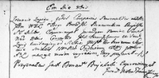 Zapis uczyniony przez Bonawenturę Bialskiego na rzecz franciszkanów wileńskich, Wilno 9 października 1766 r.