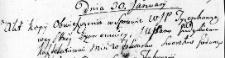 Zapis kopii aktu obwieszczenia dotyczącego spraw majątkowych między Tyzenhauzową a Judyckim kasztelanem mińskim, Nowogródek 30 stycznia 1767 r.