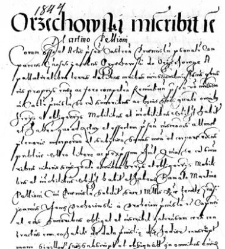 Orzechowski inscribit se Martino Pellioni
