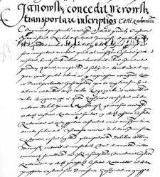 Janowski concedit Werowski transportare inscriptione Casrti Radomiensi