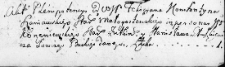 Zapis plenipotencji uczyniony przez Feliciana Konstantego Szaniawskiego na rzecz Stanisława Głoskiewicza, Nowogródek 30 kwietnia 1767 r.