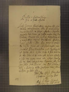 List NN do Marcjana Wituskiego z 29 X 1653 r.