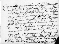 Zapis Ludwika Gutakowskiego potwierdzający jego plenipotentów w osobach Benedykta Gutakowskiego i Hilarego Norwickiego, Nowogródek 12 czerwca 1767 r.