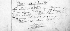 Zapis listu prywatnego Felicjana Żmijowskiego pisarza ziemskiego wileńskiego do Teresy z Radziwiłłów Pacowej, Lida 14 maja 1767 r.
