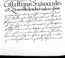 Castellanus Sanocensis et Zamoiski tenebunt intercisam