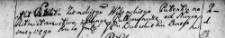 Zapis patentu na rotmistrzostwo dla Dubiskiego, Lida 21 maja 1767 r.