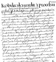 Kobileczka recedit a processu judiciario Orzechowski intentato