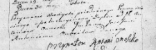 Zapis dóbr uczyniony przez Andrzeja Onuszkę na rzecz Józefa Onuszko, Lida 30 maja 1767 r.