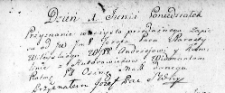 Zapis dóbr uczyniony przez Józefa Paca na rzecz Andrzeja i Karoliny Widmuntów, Lida 1 czerwca 1767 r.