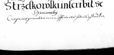 Strzeskowski inscribit se Szieniawsky