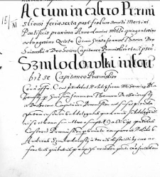 Szmlodowski inscribit se Capitaneo Praemisliensi