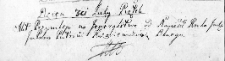 Zapis przywileju na generalstwo dla Piotra Kozakiewicza, Lida 3 lipca 1767 r.