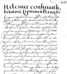 Helczner constituit bi tutore Capitaneum Praemisliensi