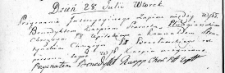 Zapis uczyniony pomiędzy Benedyktem Karpiem a Romualdem Strutyńskim, Lida 28 lipca 1767 r.