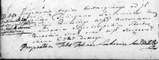 Zapis kwitacyjny uczyniony przez Feliksa Lachowicza na rzecz Antoniego Buchowieckiego, Lida 11 sierpnia 1767 r.