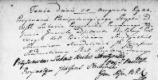 Zapis plenipotencji uczyniony przez Łukasza Stretyńskiego na rzecz Józefa Szadurskiego, Lida 14 sierpnia 1767 r.