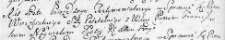 Zapis listu testamentowego dotyczącego sprawy Wierzbickiego z Nagórskim, Lida 31 sierpnia 1767 r.
