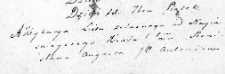 Zapis listu żelaznego od króla Stanisława Augusta Poniatowskiego dla Antoniego Koziorowskiego, Lida 11 września 1767 r.