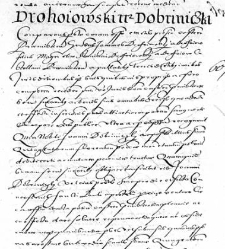 Drohoiowski tenetur Dobriniczki