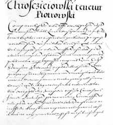 Chrosczieiowski tenetur Piotrowski