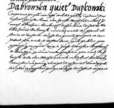 Dabrowska quietat Dupkowski